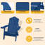 Chaise Adirondack pour l'extérieur