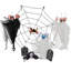 Ensemble de 8 décorations d'Halloween mixtes - fantômes de squelettes suspendus / fantôme rampant / pierre tombale / toile d'araignée, yeux lumineux, toile d'araignée de 5,9 pi, réutilisable durable, cour / patio / arbre / intérieur, décoration extérieure effrayante d'Halloween, accessoires effrayants, vente chaude