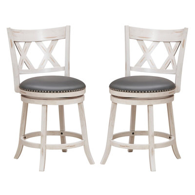 Desdemona Swivel Upholstered Bar Stool