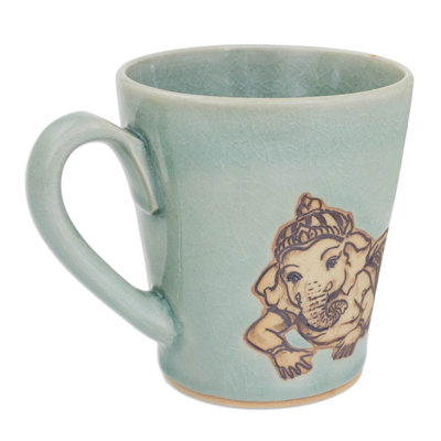 Tasse à café Faiqah au repos Ganesha Celadon