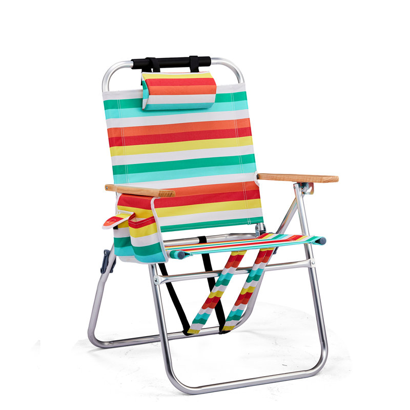 Chaise de plage pliante portative 1pc 17po