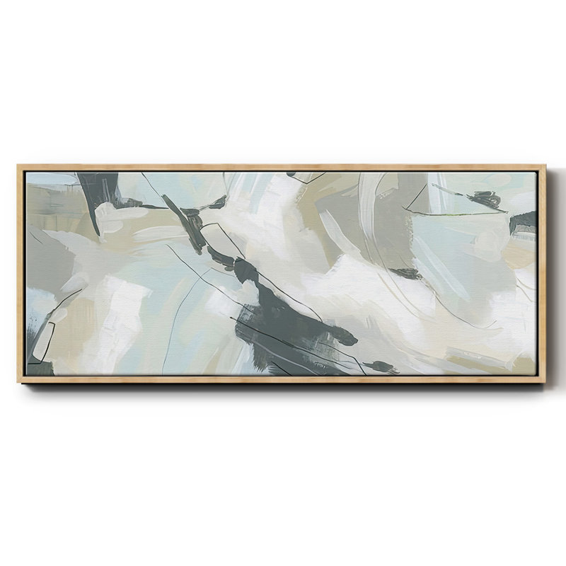 Shadow Cycle V - Framed Canvas, 20" H x 50" W