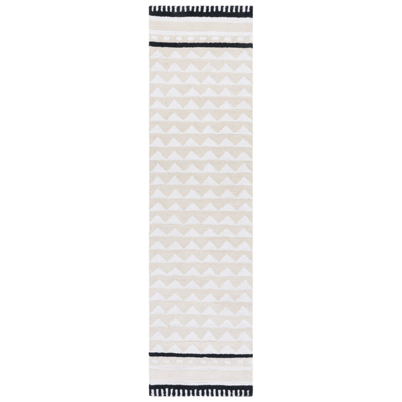 Capri Hand Tufted Performance Chevron Rug, Runner 2'3" x 9'