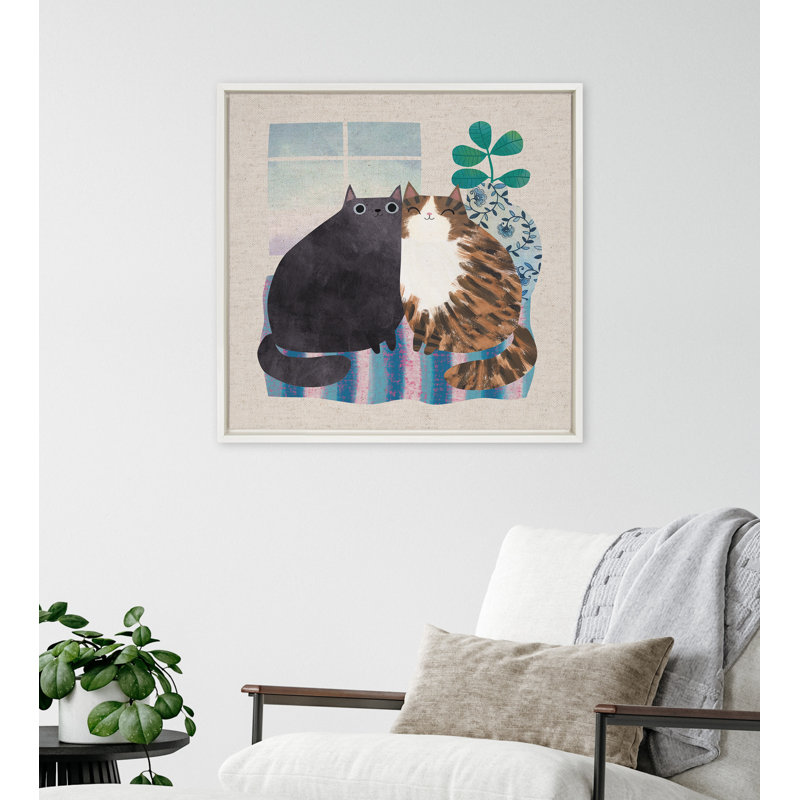 «Friends 1» par Planet Cat, reproduction d'art sur toile encadrée