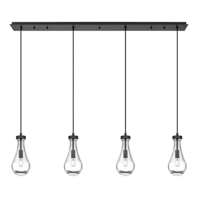 Luminaire suspendu grappe 4 lumières Halcott