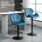 Chetopa Swivel Upholstered Adjustable Height Counter Stool with Metal Frame-1204033100