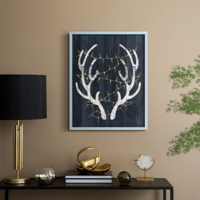 Bois et lumières, reproduction encadrée - bois massif