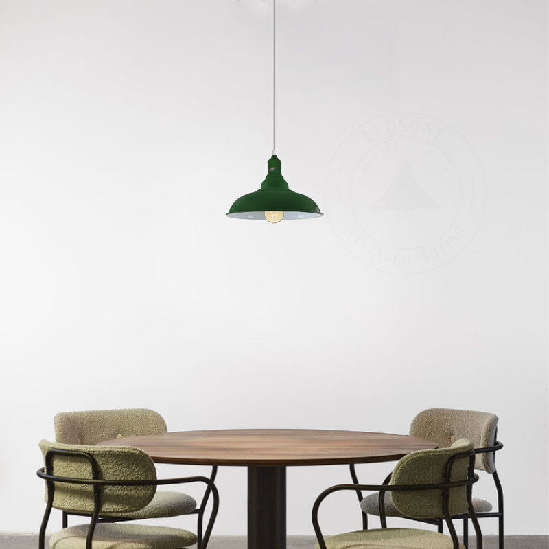 Emraan 1 - Light White Single Pendant, Green, Yes