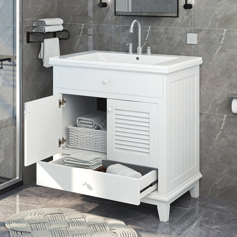 Meuble-lavabo simple 30 po avec comptoir
