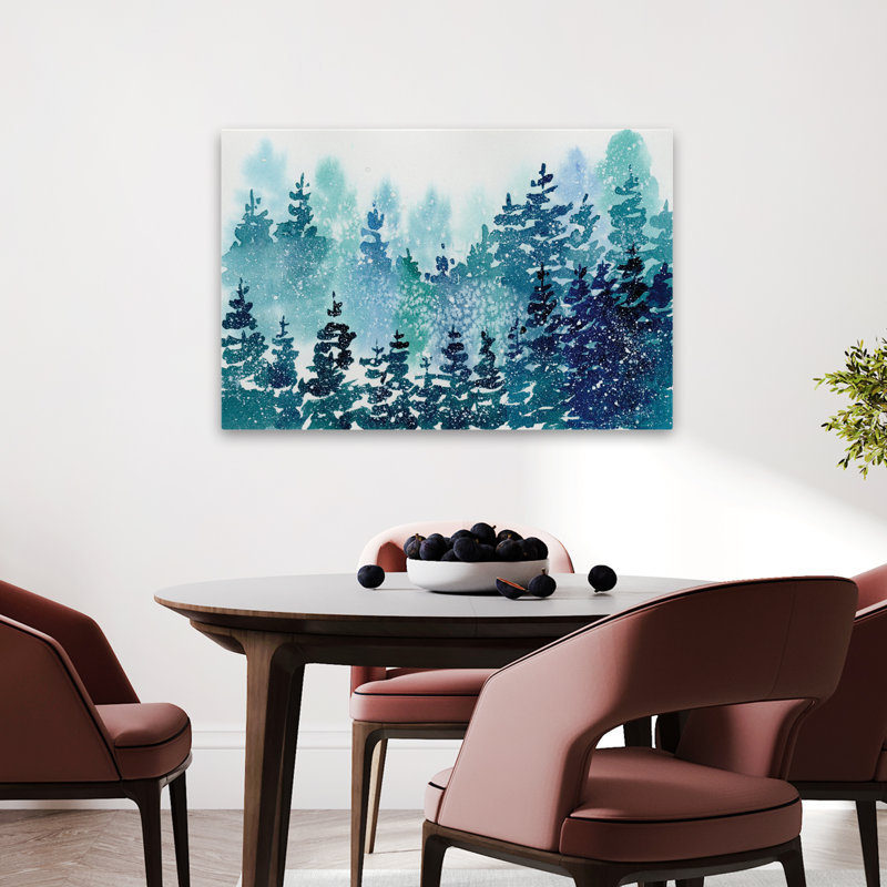 Forêt de Noël - art de Noël, H 24 po x l 36 po