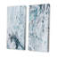 Ensemble de 2 reproductions d'art sur toile - Coups de peinture abstraits bleu clair-2016388282-2016388276