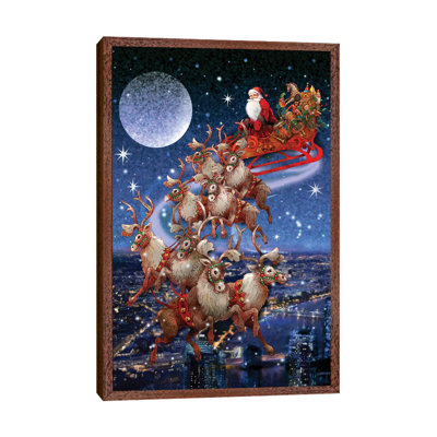 Santa's Sleighride - Print on Canvas