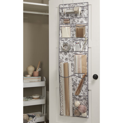 Martha Stewart Essential Closet Home Multiple Pockets Ribbons Gifts Yarn Birthday Christmas Holiday Wrapping Paper and Craft Hanging Storage Organizer