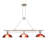 3 - Light Brushed Nickel Kitchen Island Pendant-1602088423