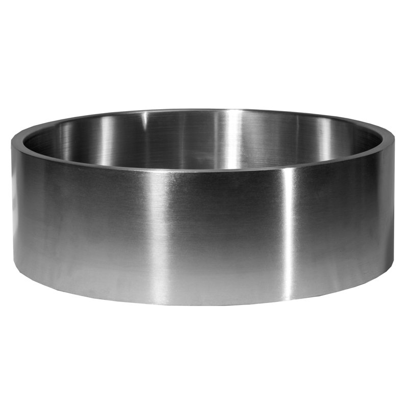 Eden Bath 15.75'' Stainless Steel Circular Bathroom Sink, Silver