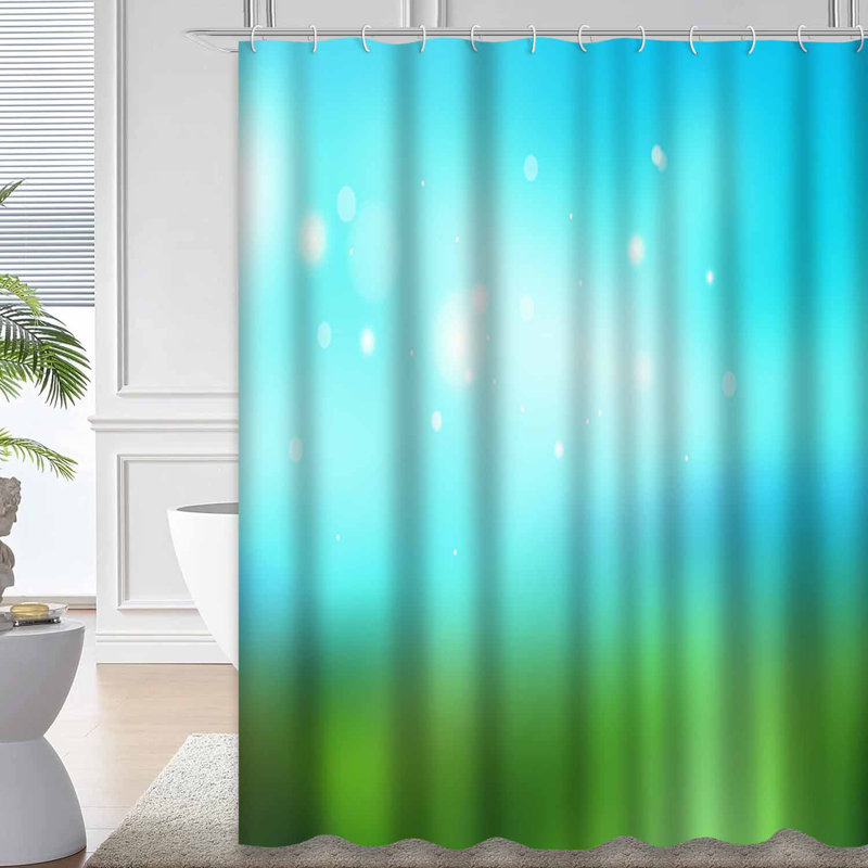 Rideau de douche Abstract Green, L 72 po x l 84 po