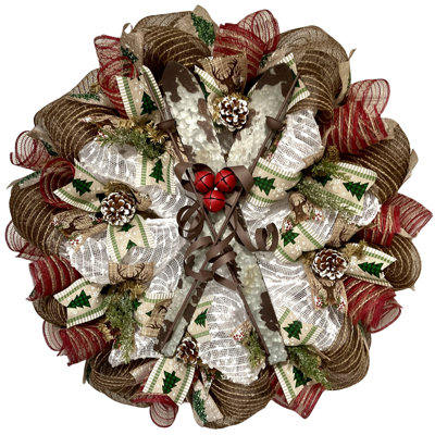 Rustic Winter Ski Wreath
