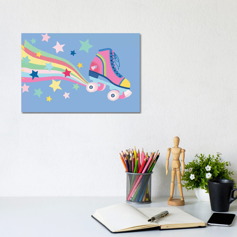 Rainbow Skate by Nancy Mckenzie - Wrapped Canvas Gallery-Wrapped Canvas Giclée, 20.32 cm H x 30.48 cm W