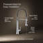 Kohler Tone Single Handle Semi-Professional Pre-Rinse Kitchen Sink Faucet with Three-Function Pull Down Sprayer-828472240
