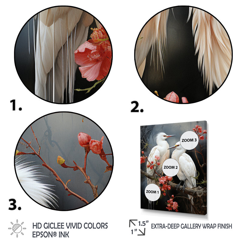 Carovilli Japon Art Harmony Of Crane I, H 20 po x l 12 po x P 1 po, Cadre photo noir