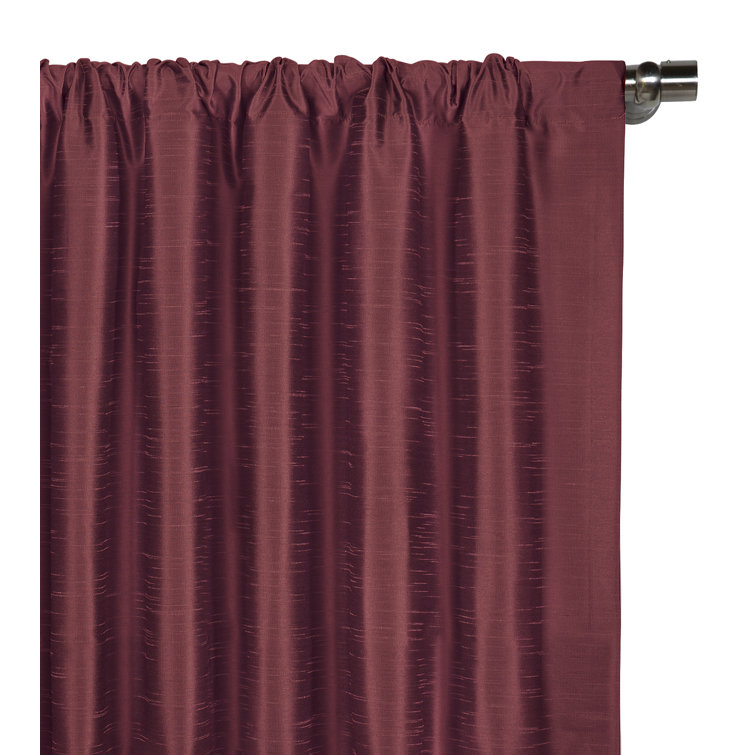 Eastern Accents Edris Faux Silk Room Darkening Curtain Panel 