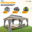 Pavillons de jardin 12 x 20 avec rideaux améliorés à l'épreuve du froid -106923473