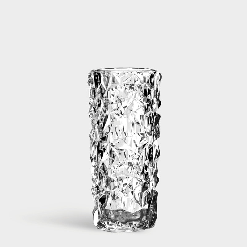 Orrefors Carat Clear Crystal Flower Vase