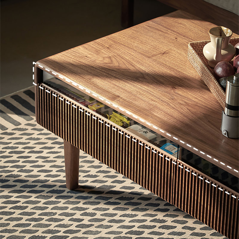 Table basse simple en bois massif