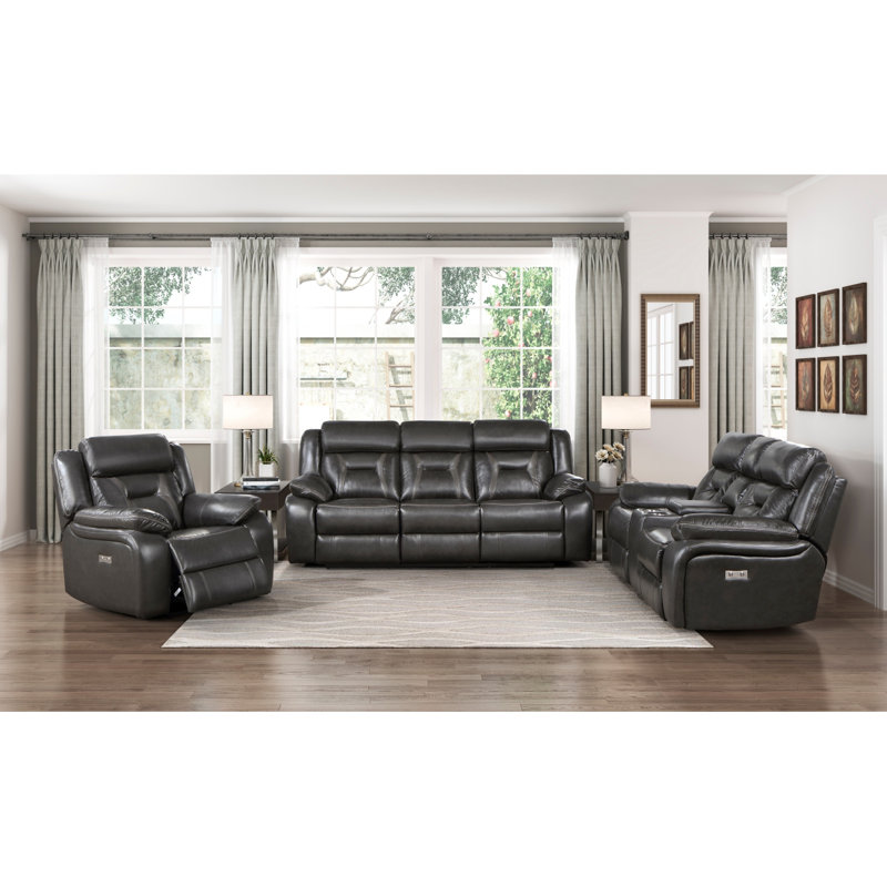 Canapé inclinable moderne Modern Furniture Furniture, Black