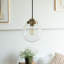 Luminaire suspendu sphérique 1 lumière Musgrove