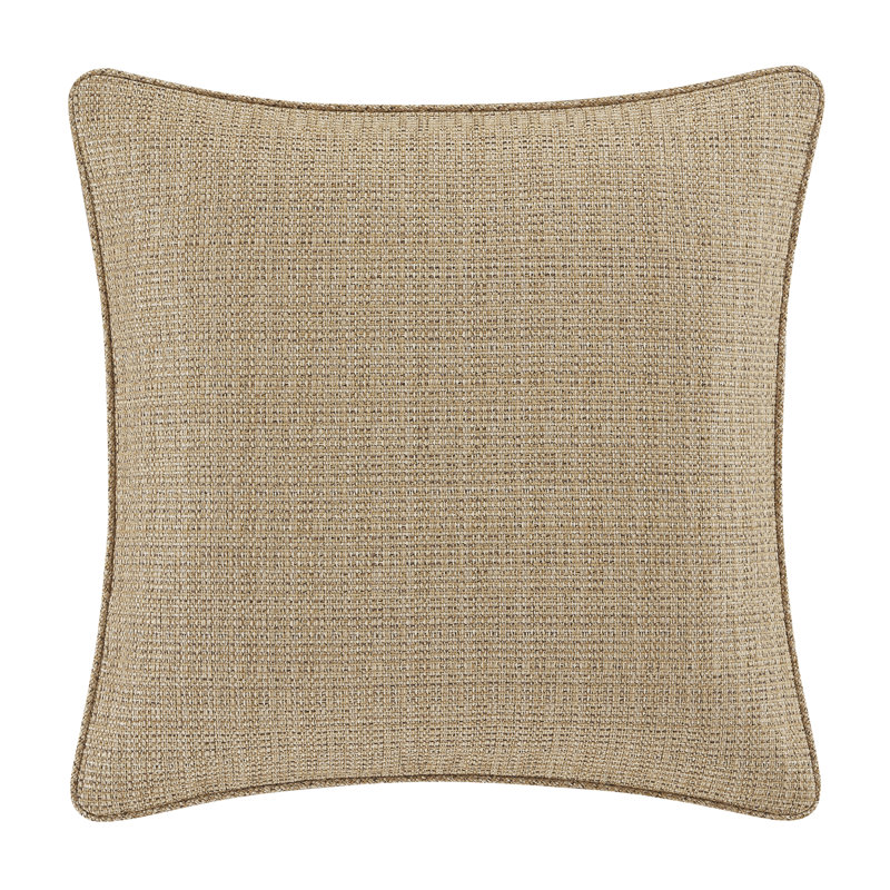 Martina Gold Textured Woven Euro Sham with Trim