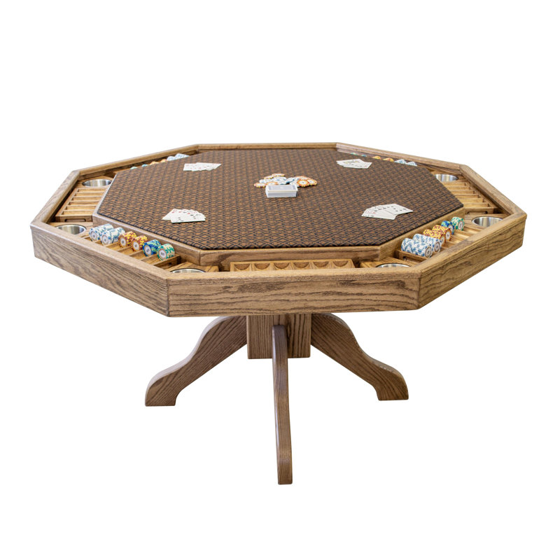 Table de poker pour 8 joueurs 54 po American Furniture Classics