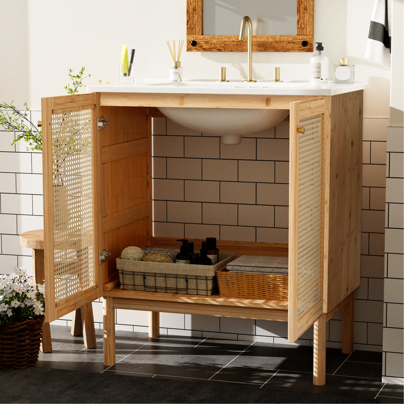 Meuble-lavabo de 30 po Natural