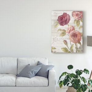 Ophelia & Co. French Roses III On Canvas by Danhui Nai Painting | Wayfair