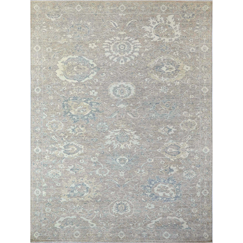 Hand Knotted Wool Oriental Indoor Rug, Rectangle 12' x 15'