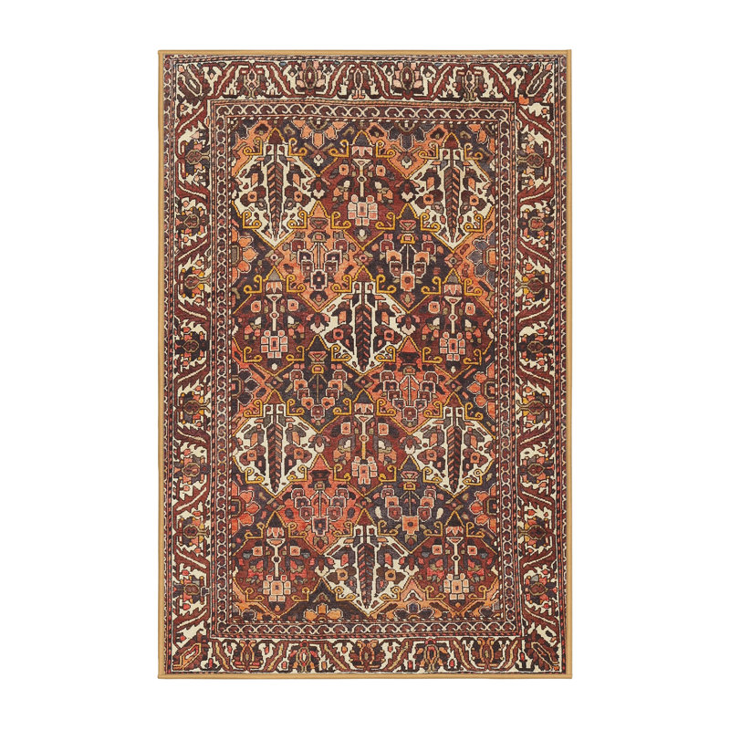 Oriental Indoor Rug, Rectangle 7' x 9'