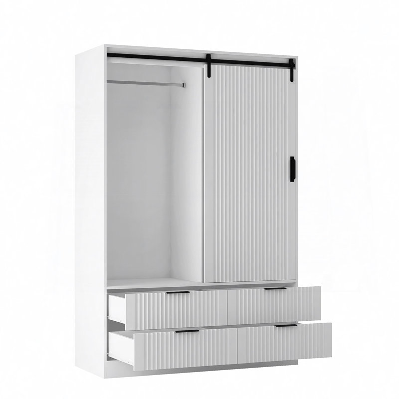 Armoire de rangement haute avec garde-robe de chambre à coucher