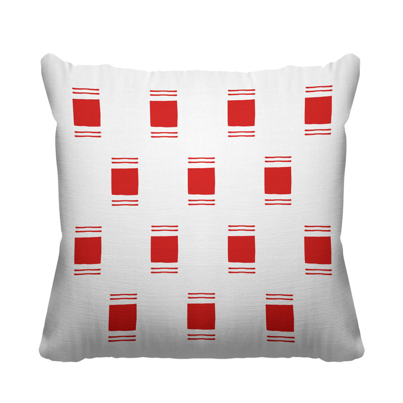 Housse de coussin d'intérieur rouge Sika, 20 po x 20 po
