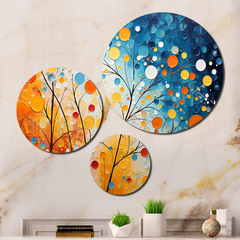 Abstract Wall Decor on Metal