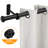 Aresha 1" Dia. Curtain Rods Adjustable Length Single Curtain Rod Black for Ceiling/Wall Mounting-848025303