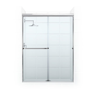 Porte de douche coulissante sans cadre 60 po x 65 po Paragon Series