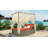 Outdoor Canopy Daybed with Cushions, Hidden Storage, Adjustable Lounge Chair, Retractable Canopy, for Patios-301438927