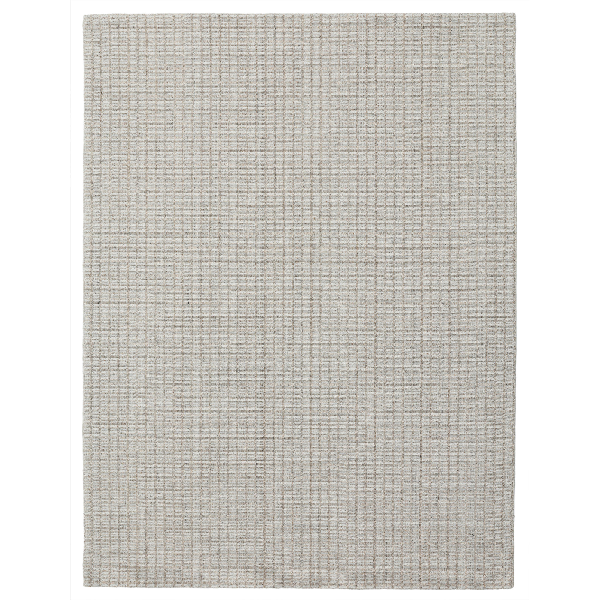 Kalise Hand-Tufted Wool Geometric Area Rug, Rectangle 5' x 8', Beige