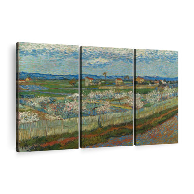 «Peach Trees In Blossom» sur toile