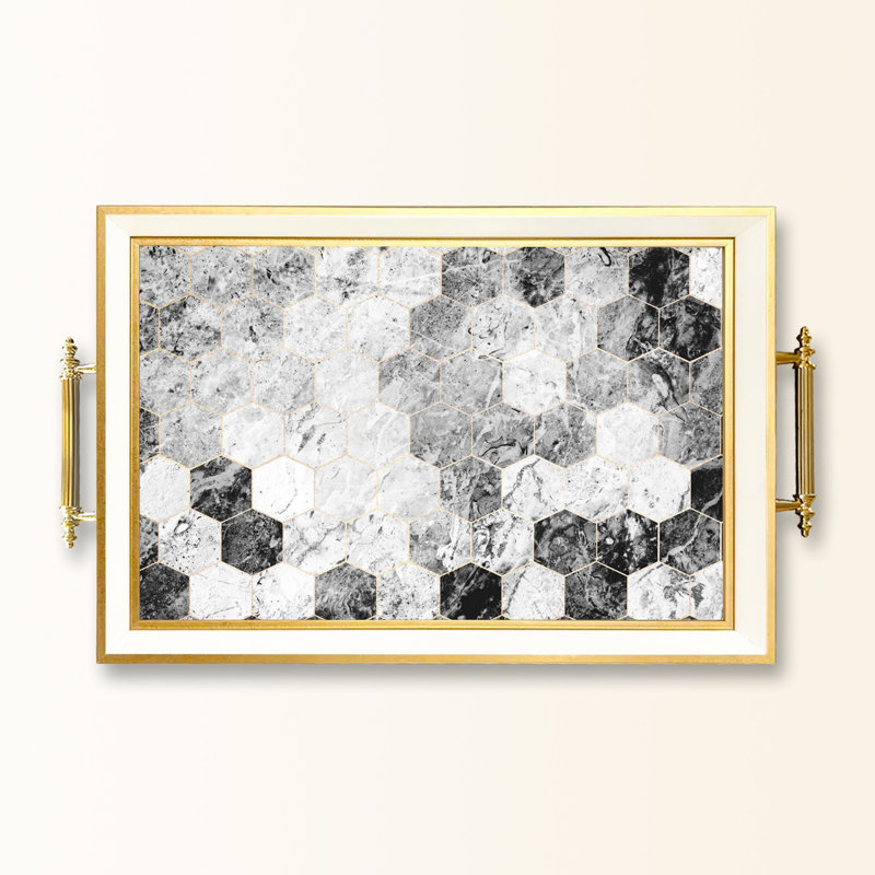 Elegant Glass Tray, 19.7 x 11.4 x 1.4 inches | 100% Durable Glass Construction | Easy to Clean with Damp Cloth | Ideal for Serving, Decorative Display, and Organizing | Stylish Addition to Home Décor