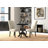 Classic Black 30 Inch Round Bar Table with Space-Saving Pedestal Design-2129220069