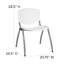 Chaises de vestibule empilables en plastique avec dossiers perforés Oliverson-848270540-809560535