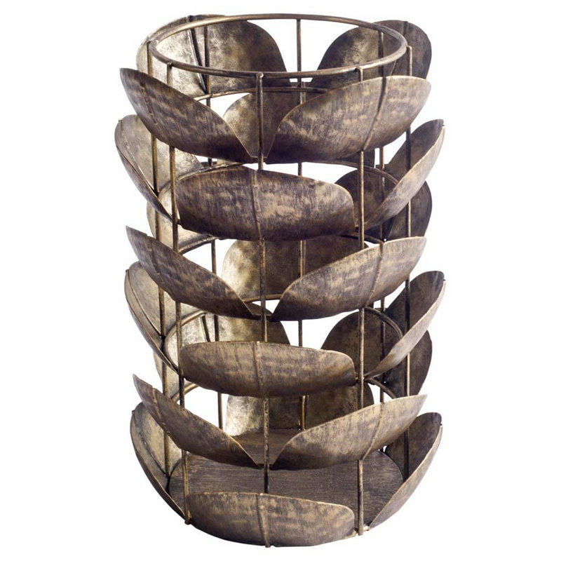 Metal Hurricane, 10" H x 7" W x 7" D