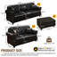 Ensemble de salon 3 pièces Mid-Century Chesterfield-130900664
