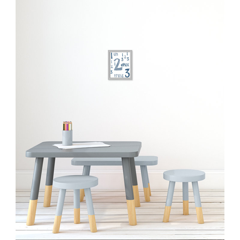 Impression sur papier français, H 10 po x l 8 po x P 1,18 po, Encadré de boîte argent